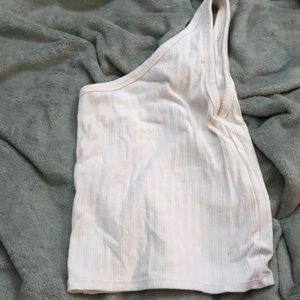 Super cute white, one shoulder
